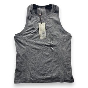 CALIA Seamless High Neck Tank Top Grey Spacedye WAX14102SSD XS NEW